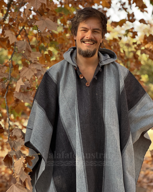 Poncho Roble Gris