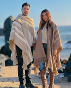 Ruana Suspiro | Te leche y beige