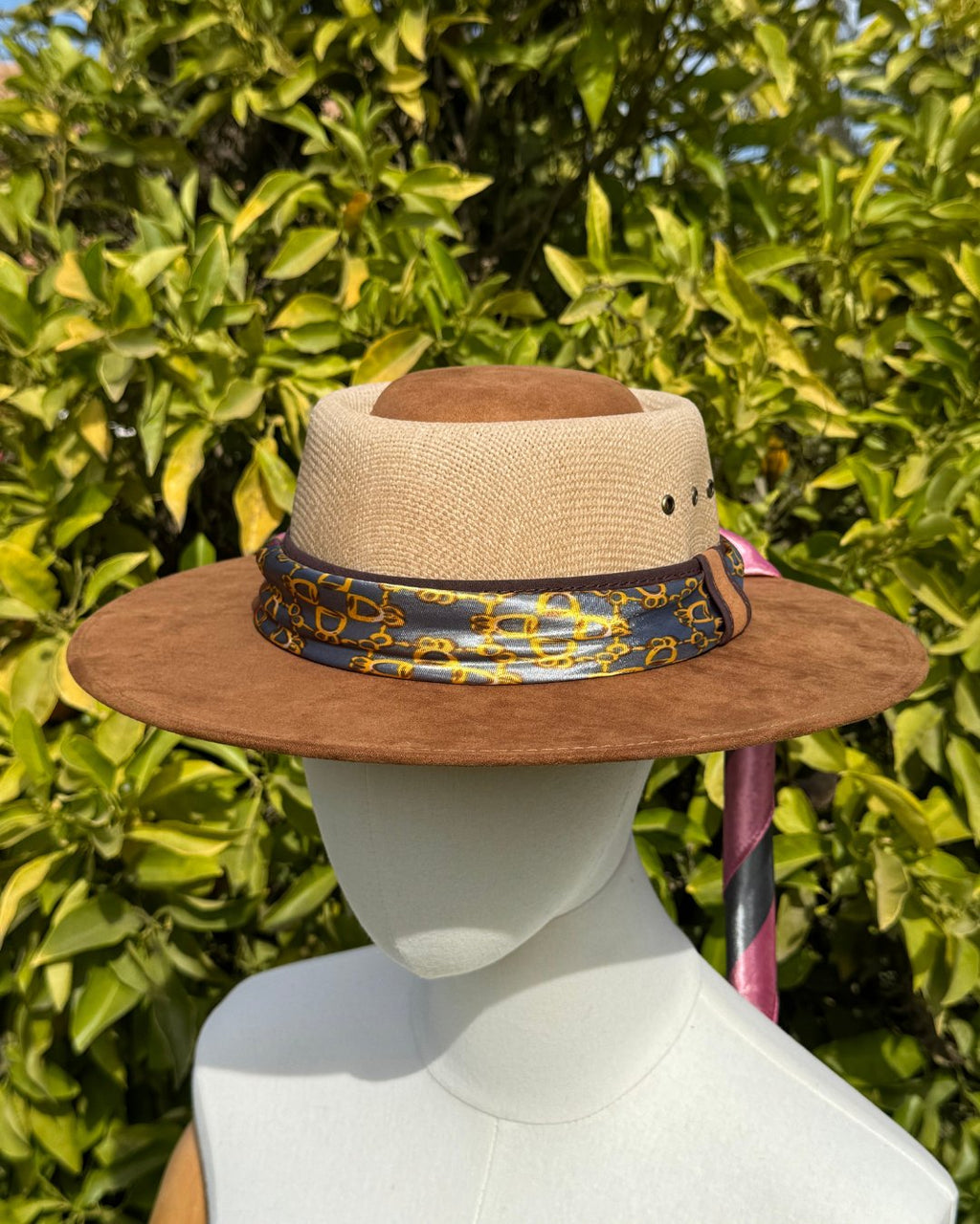 Sombrero Maipo | Yute y Gamuza