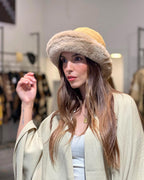 Gorro Chiporro Austral camel térmico para mujer Calafate Austral