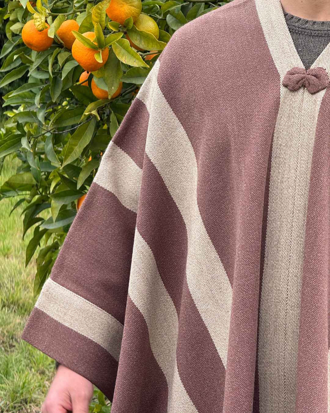 Manta Enhuinchada | Capuchino y Beige - Calafate Austral