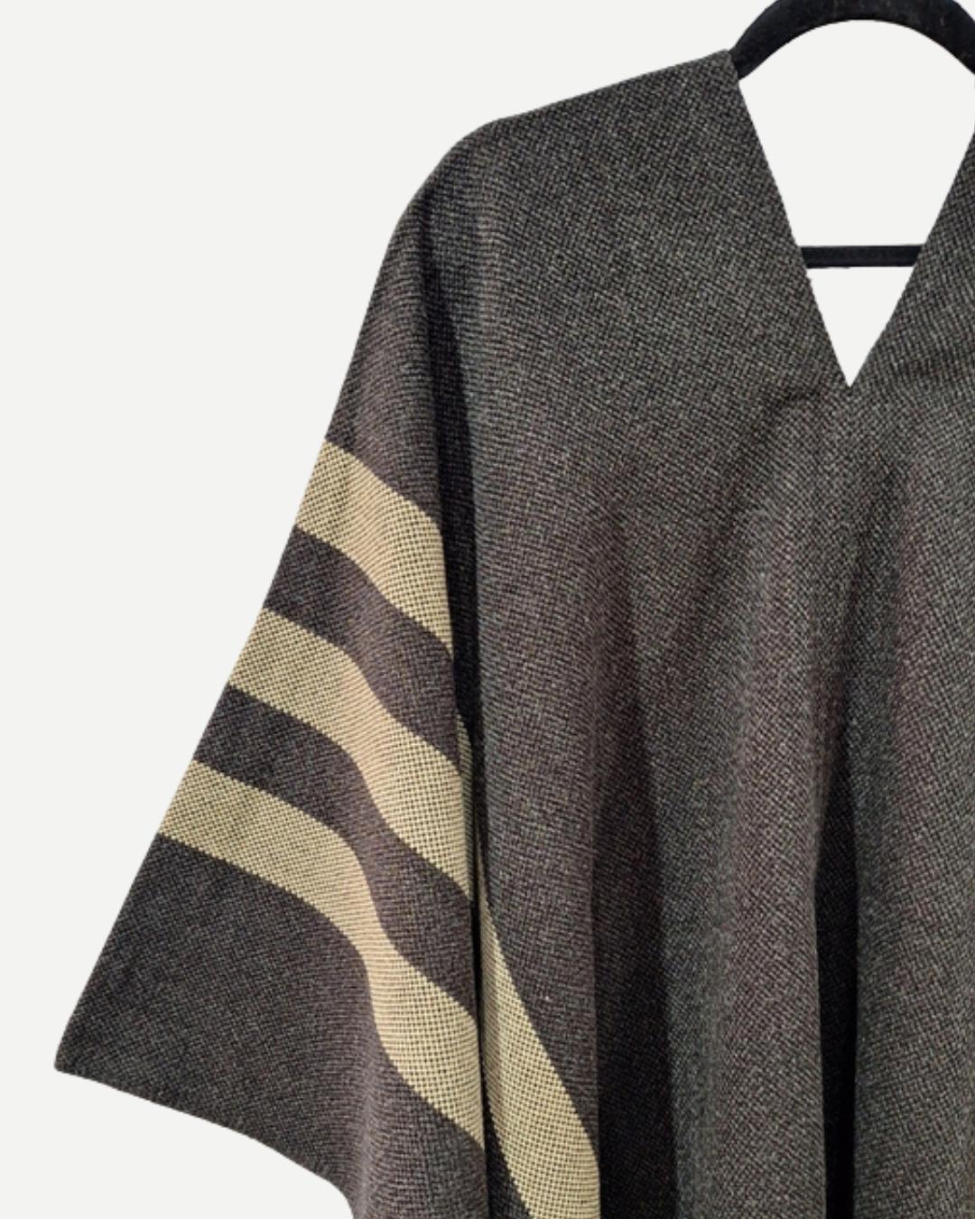 Manta Suspiro | Gris y Beige - Calafate Austral