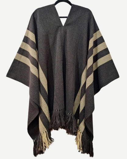 Manta Suspiro | Gris y Beige - Calafate Austral
