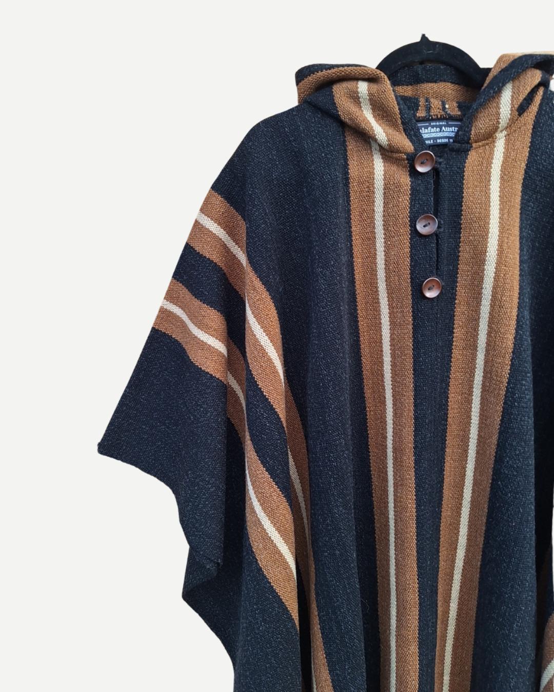 Poncho Alerce | Negro - Calafate Austral