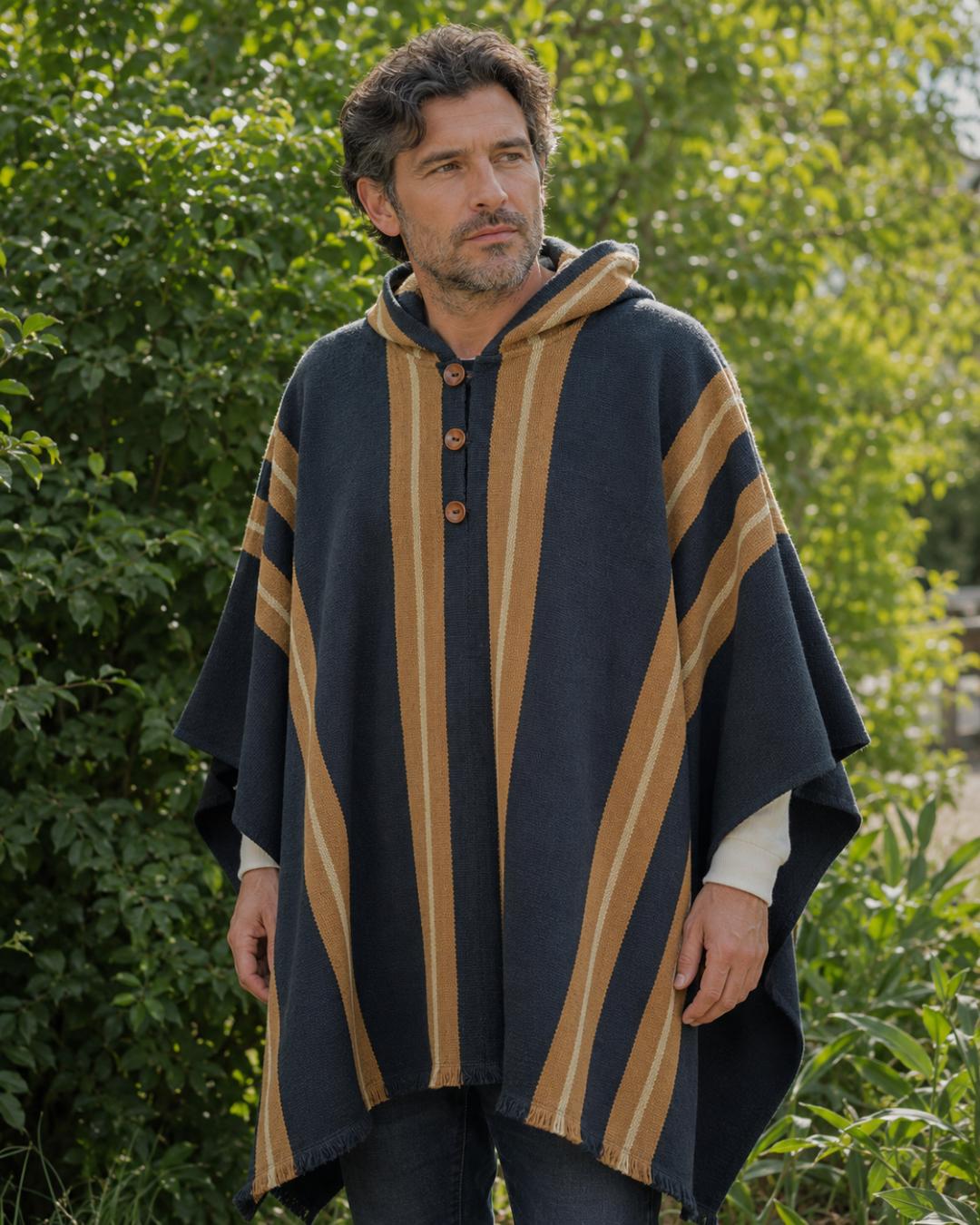 Poncho Alerce | Negro - Calafate Austral