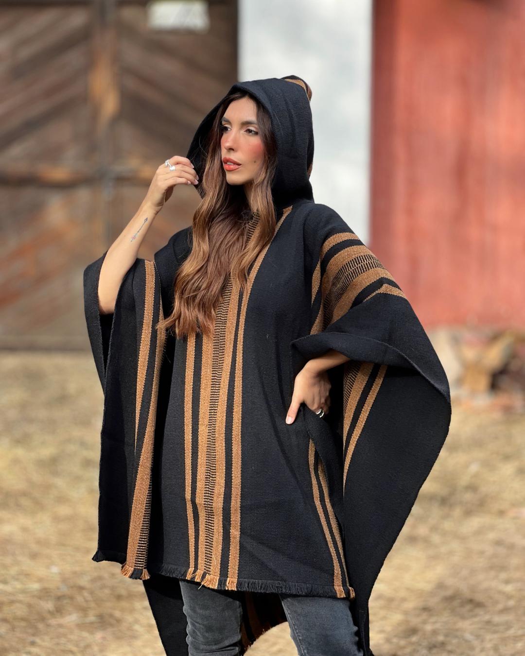 Poncho Boldo | Negro - Calafate Austral