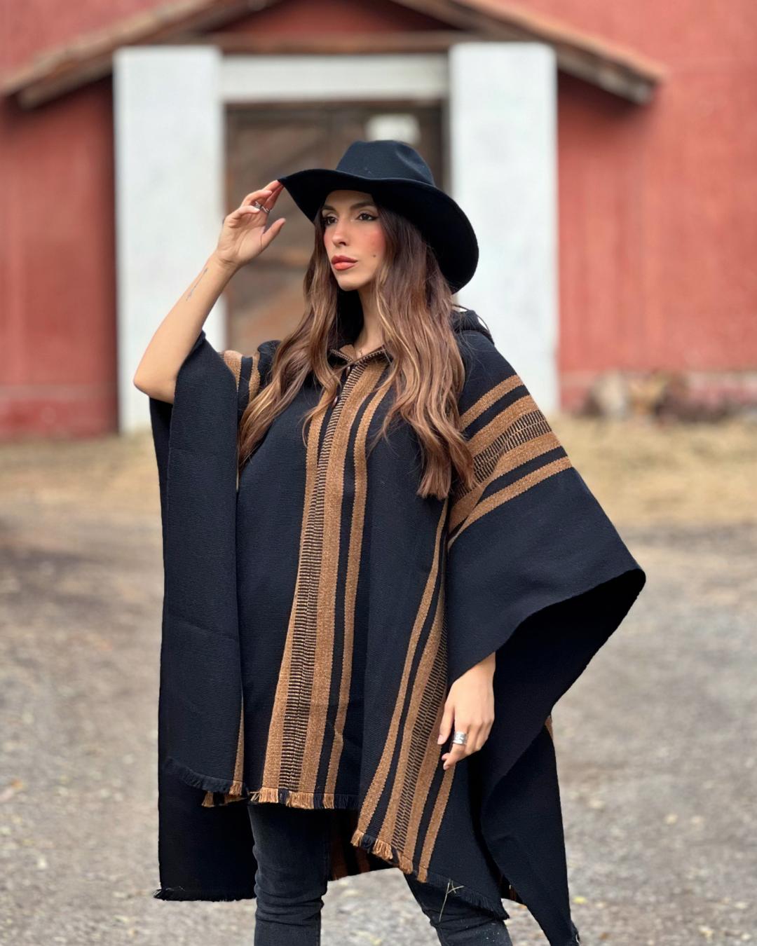 Poncho Boldo | Negro - Calafate Austral