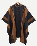 Poncho Ciprés | Gris marengo y camel - Calafate Austral