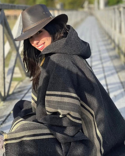 Poncho Coihue | Gris marengo - Calafate Austral