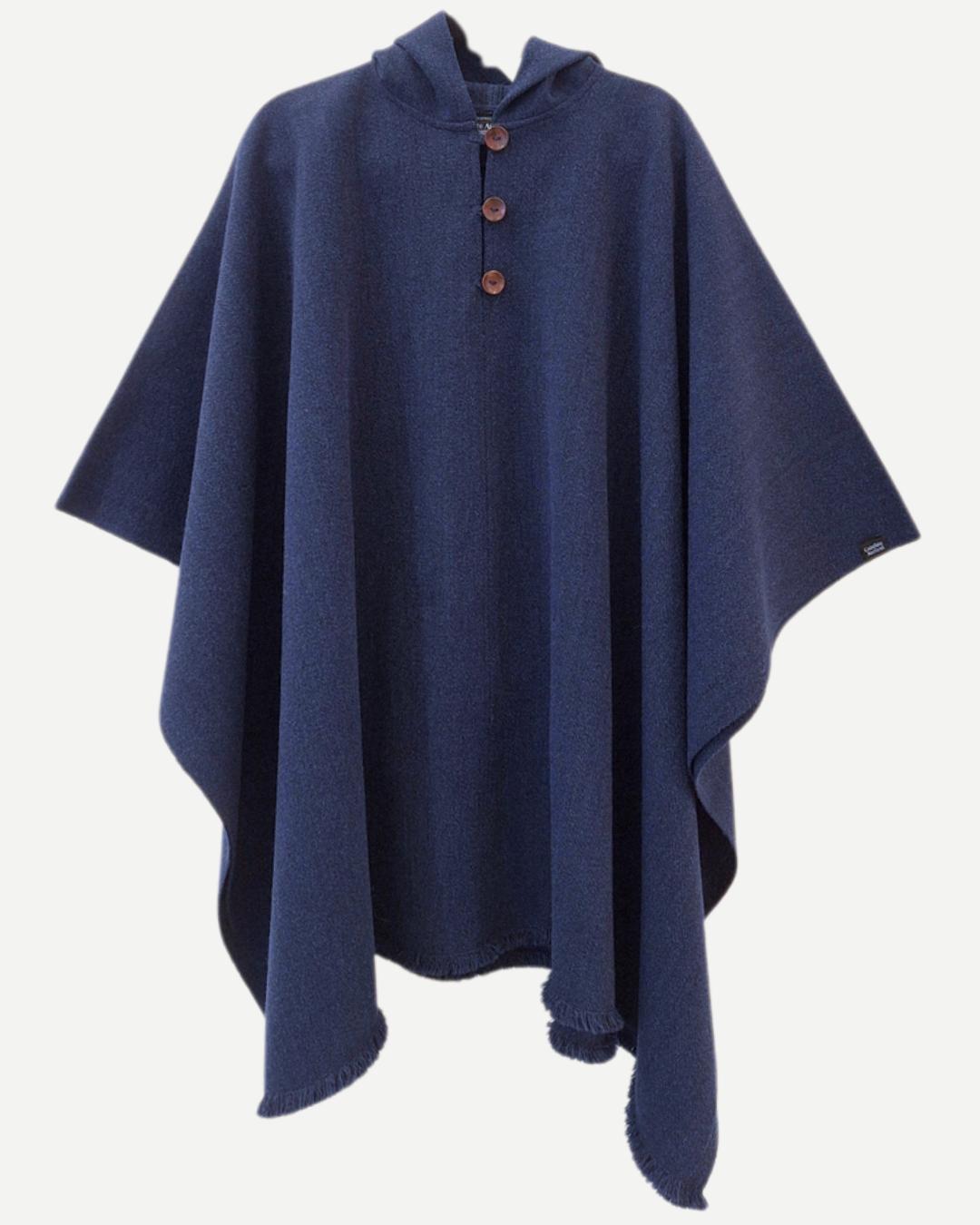 Poncho Liso | Azul Marino - Calafate Austral
