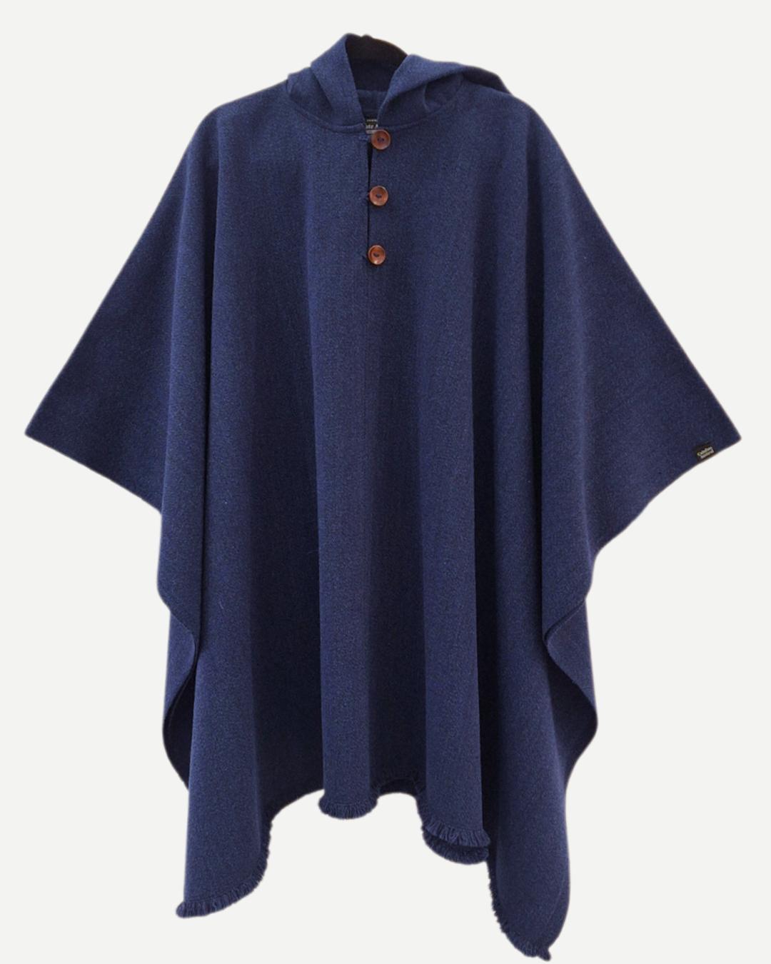 Poncho Liso | Azul Marino - Calafate Austral