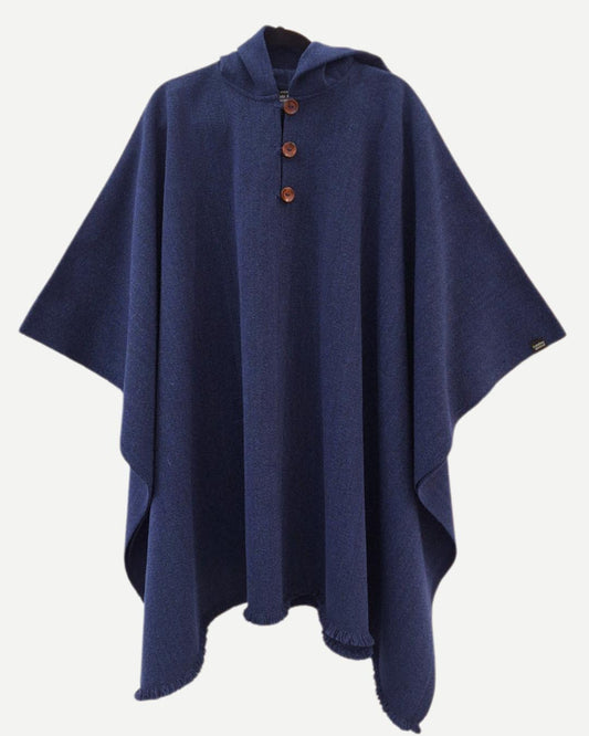 Poncho Liso | Azul Marino - Calafate Austral