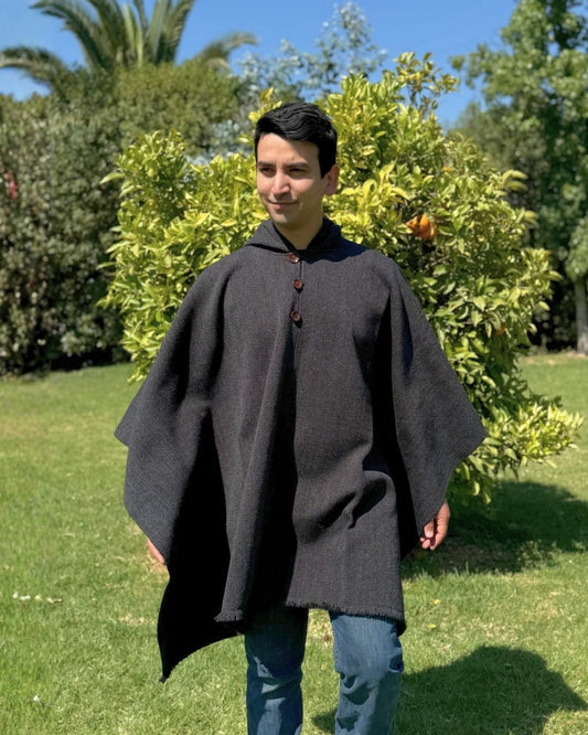 Poncho Liso | Gris Marengo - Calafate Austral