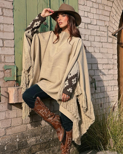 Poncho Patagua | Beige - Calafate Austral