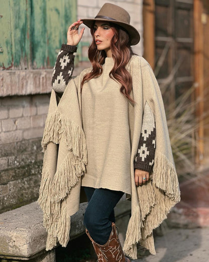 Poncho Patagua | Beige - Calafate Austral