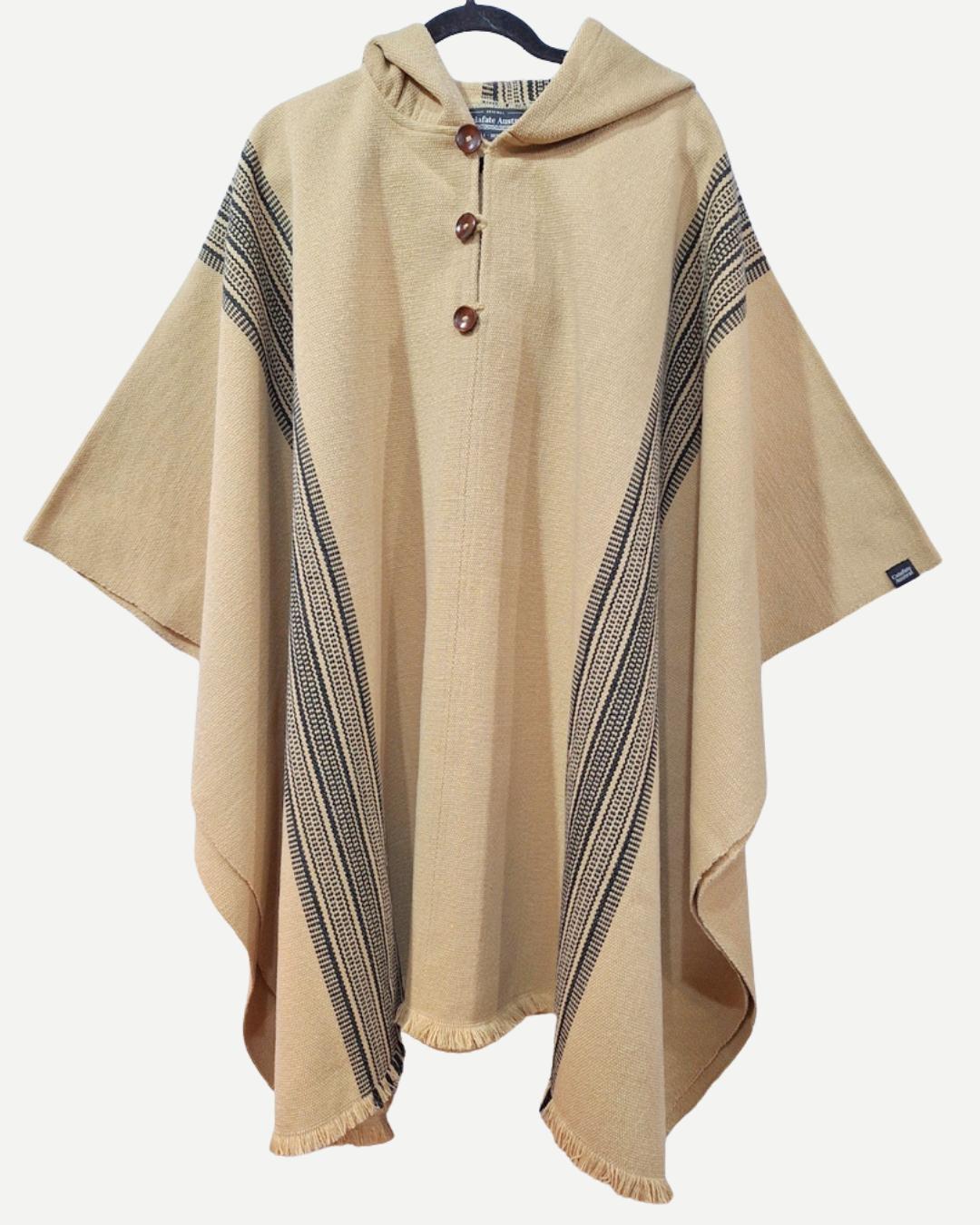 Poncho Queule | Beige - Calafate Austral