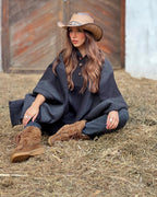 Poncho Roble | Negro - Calafate Austral