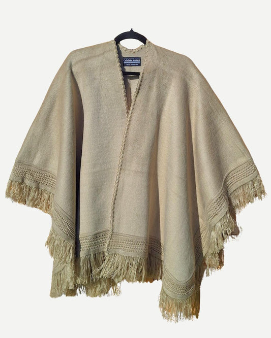 Ruana Patagua | Beige - Calafate Austral