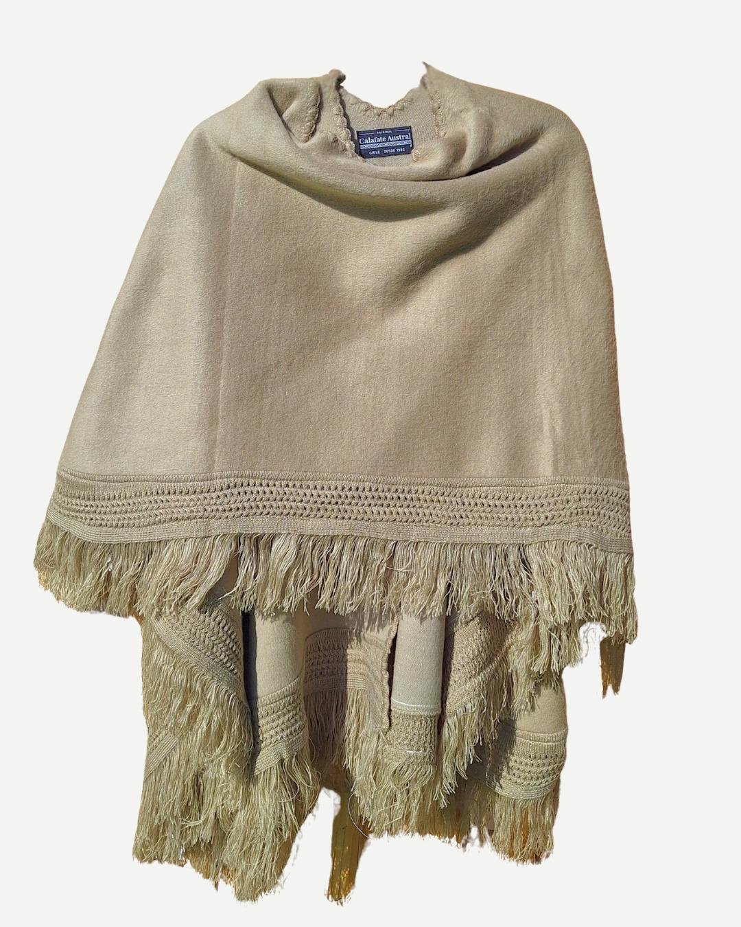 Ruana Patagua | Beige - Calafate Austral