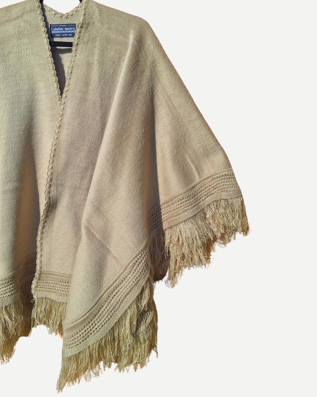 Ruana Patagua | Beige - Calafate Austral
