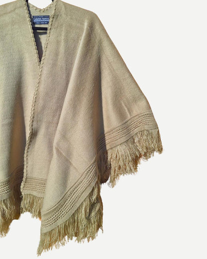 Ruana Patagua | Beige - Calafate Austral