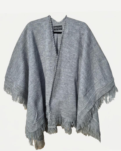 Ruana Patagua | Gris Plata - Calafate Austral