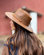 Sombrero Australiano | Cuero Natural - Calafate Austral