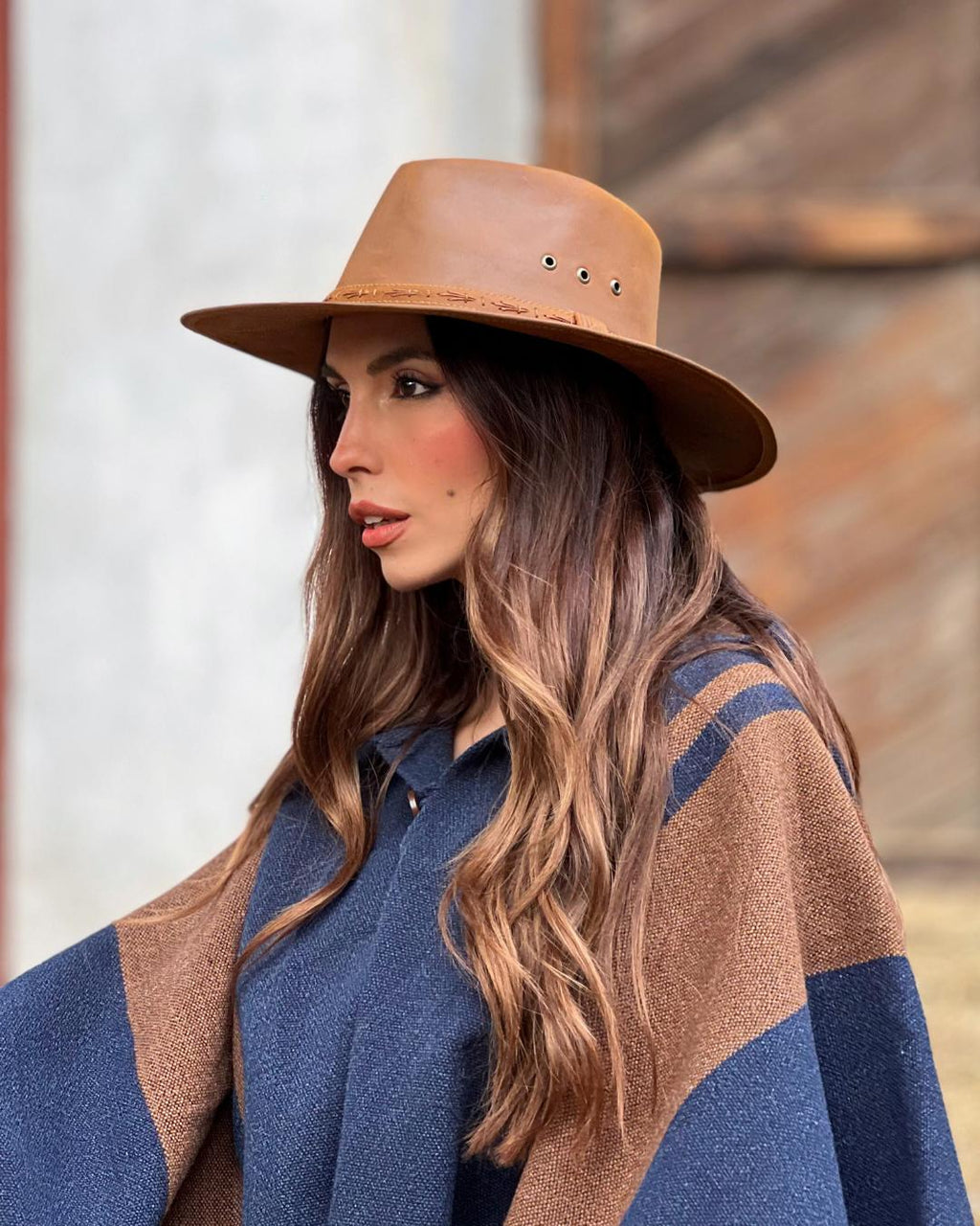 Sombrero Australiano | Cuero Natural - Calafate Austral
