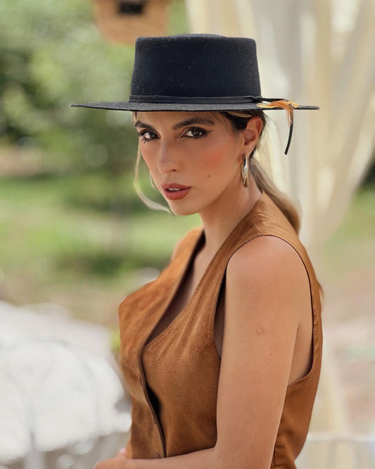 Sombrero Bolero | Negro - Calafate Austral