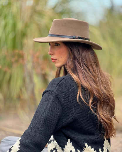 Sombrero Clayton | Lana Beige - Calafate Austral