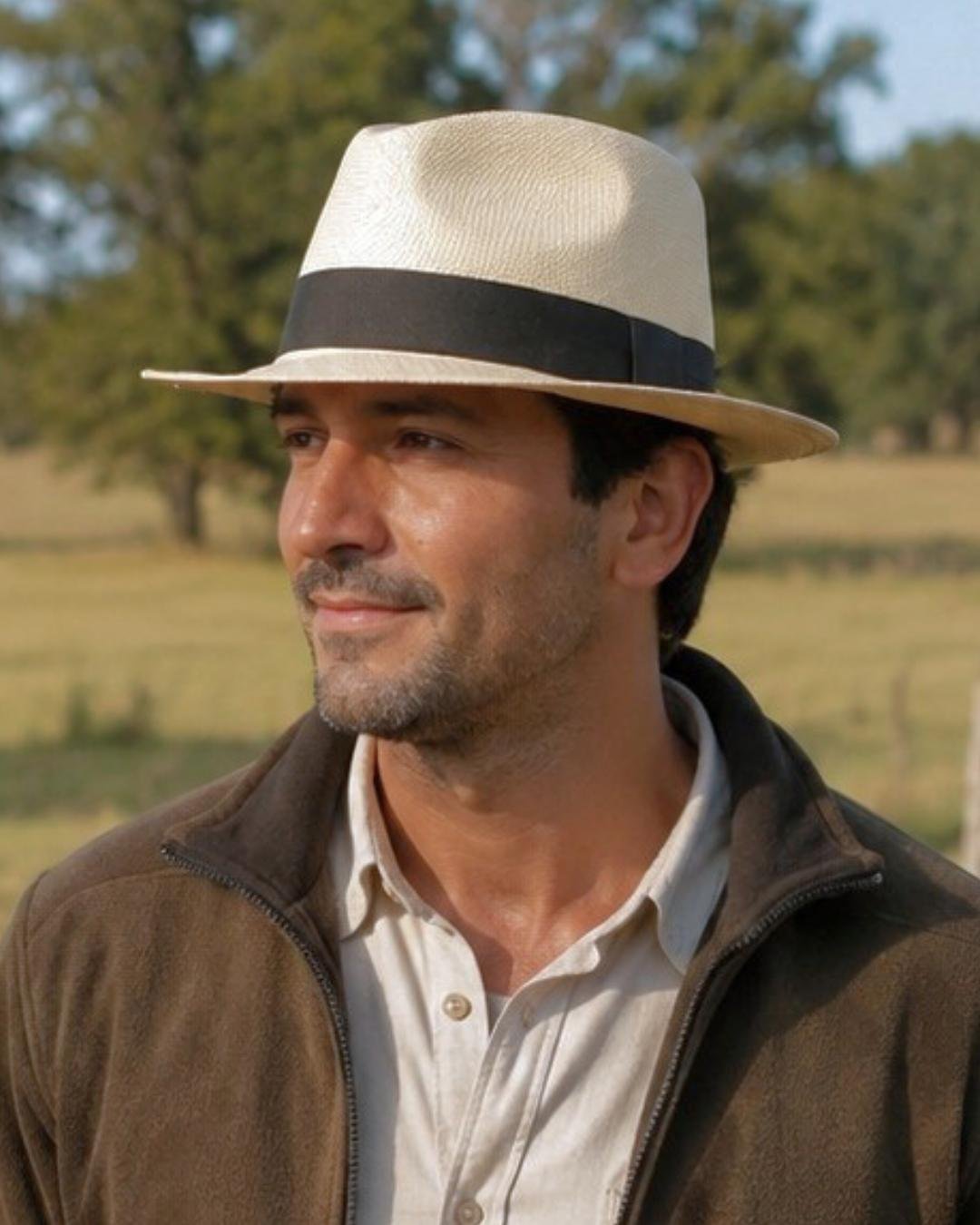Sombrero Fedora | Paja Toquilla - Calafate Austral