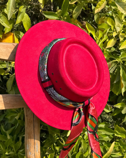 Sombrero Gambler| Gamuzado - Calafate Austral