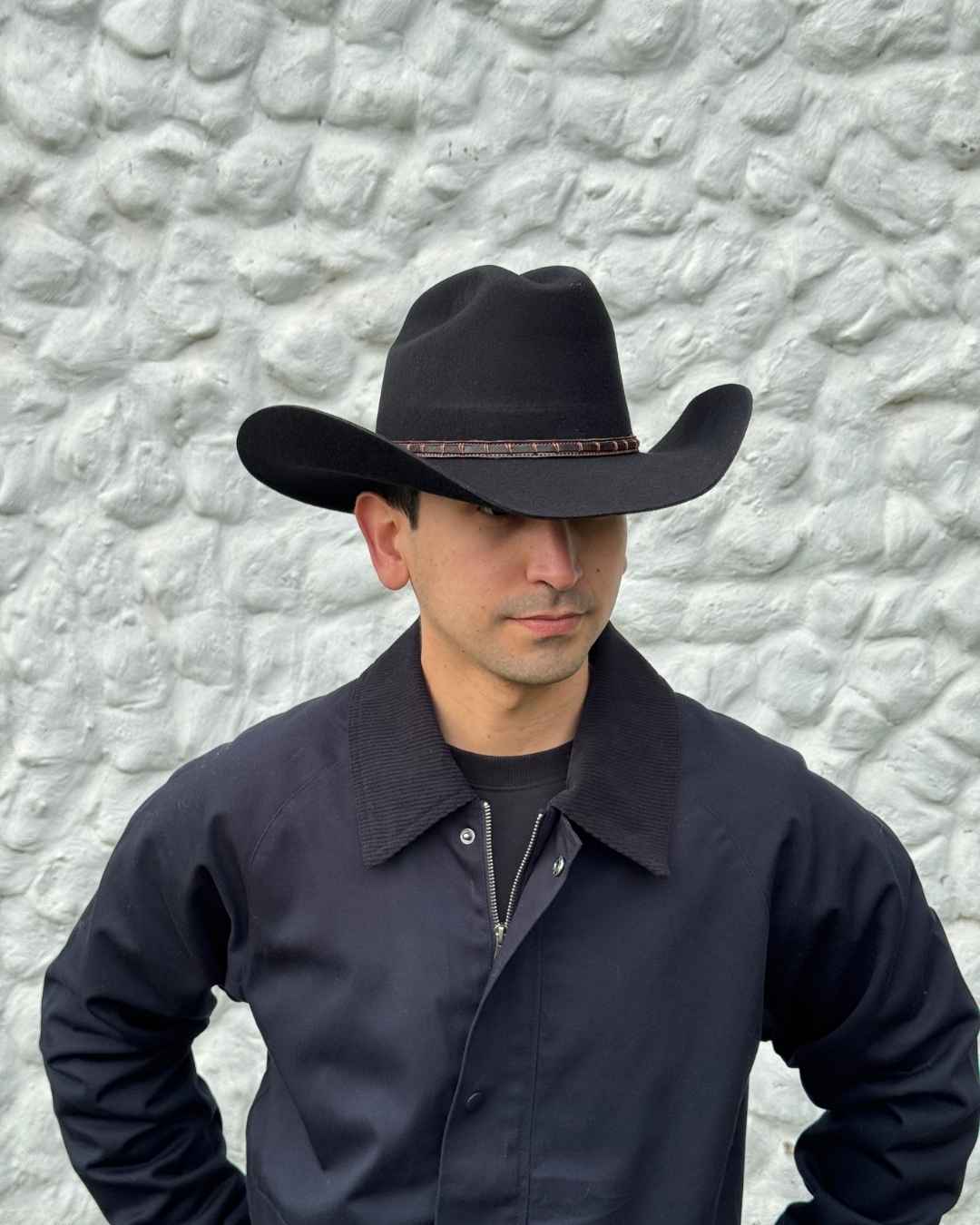 Sombrero Houston Lana | Negro - Calafate Austral