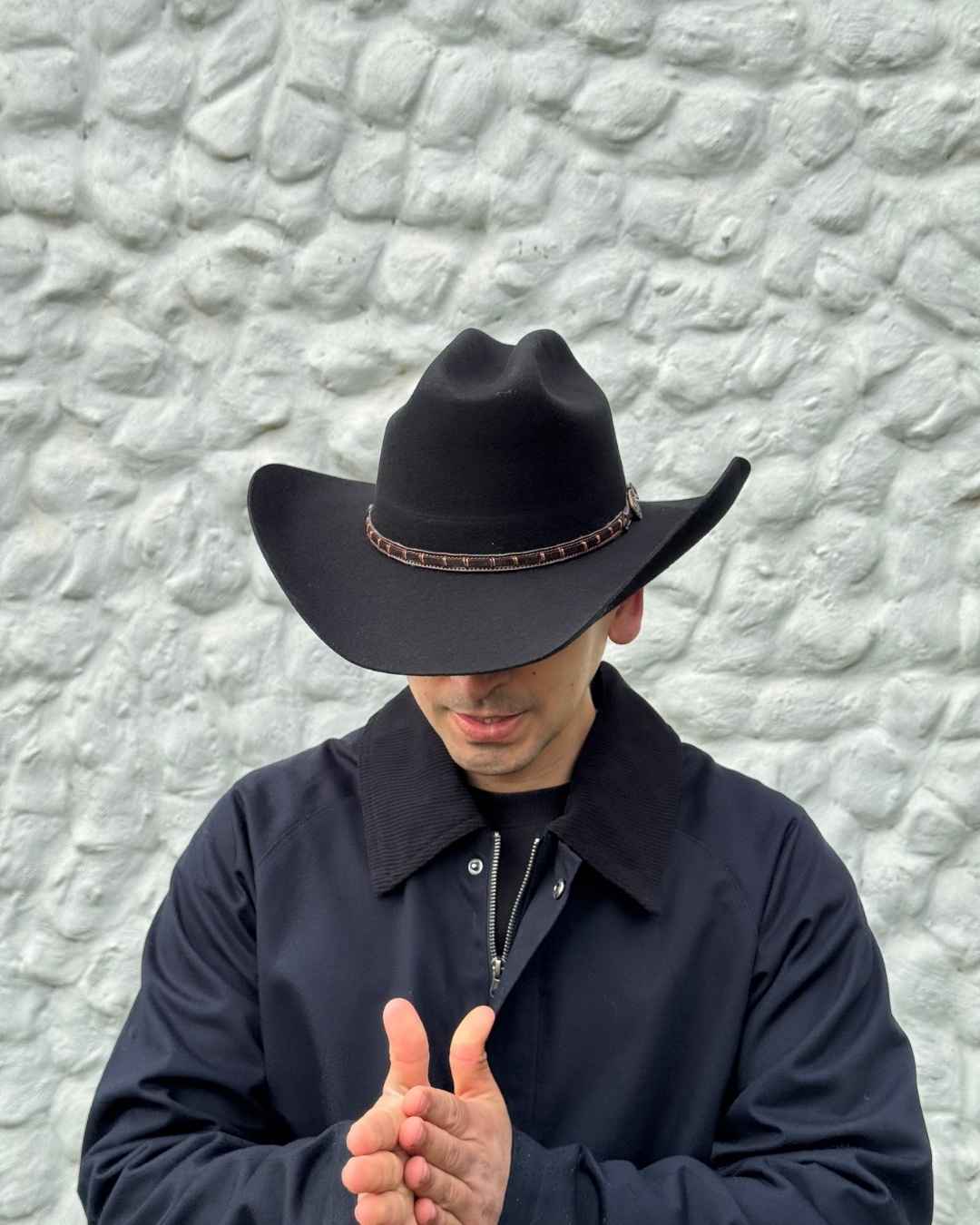 Sombrero Houston Lana | Negro - Calafate Austral