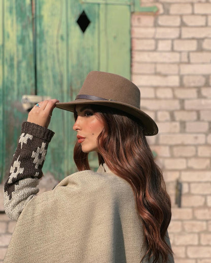 Sombrero Indiana Lana | Beige Tostado - Calafate Austral