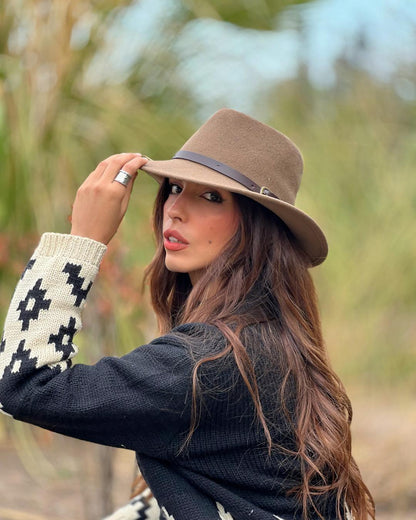 Sombrero Indiana Lana | Beige Tostado - Calafate Austral