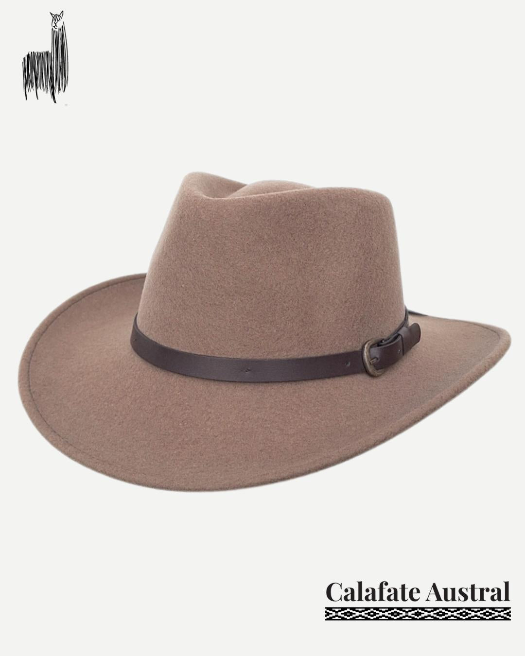 Sombrero Indiana Lana | Beige Tostado - Calafate Austral