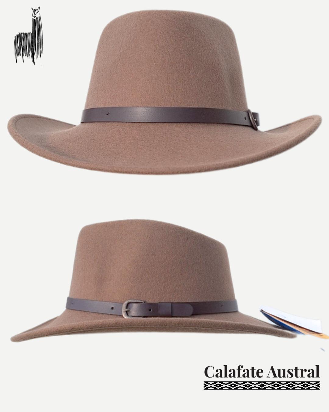 Sombrero Indiana Lana | Beige Tostado - Calafate Austral