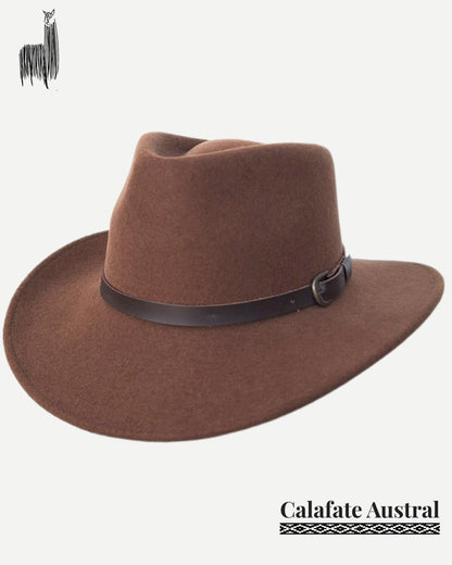 Sombrero Indiana Lana | Café - Calafate Austral