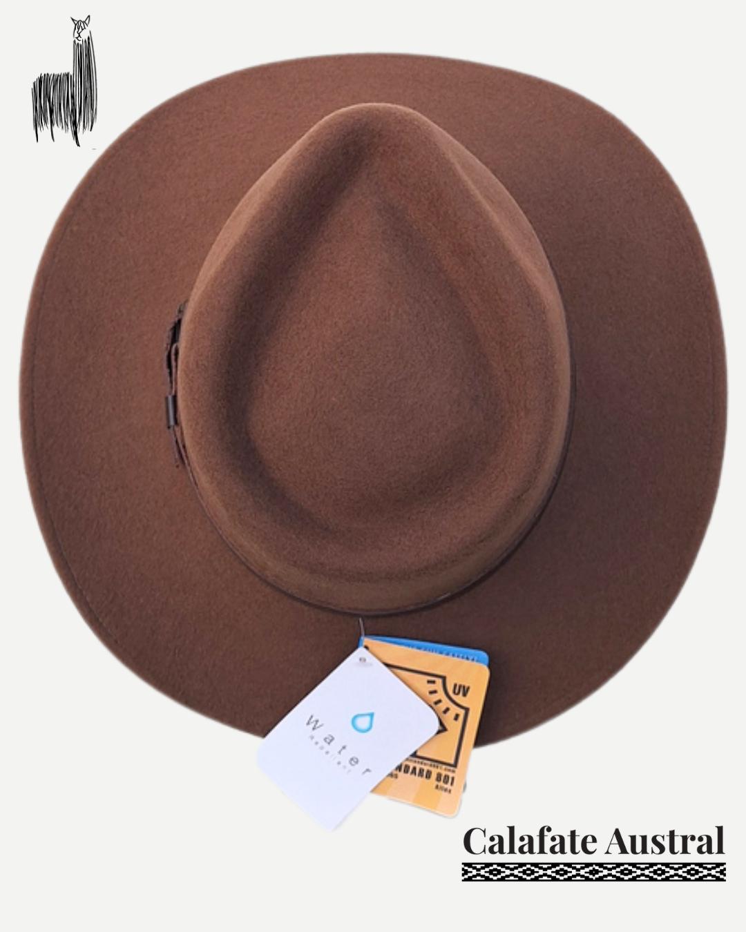 Sombrero Indiana Lana | Café - Calafate Austral