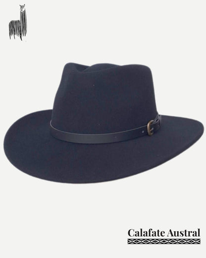 Sombrero Indiana Lana | Negro - Calafate Austral