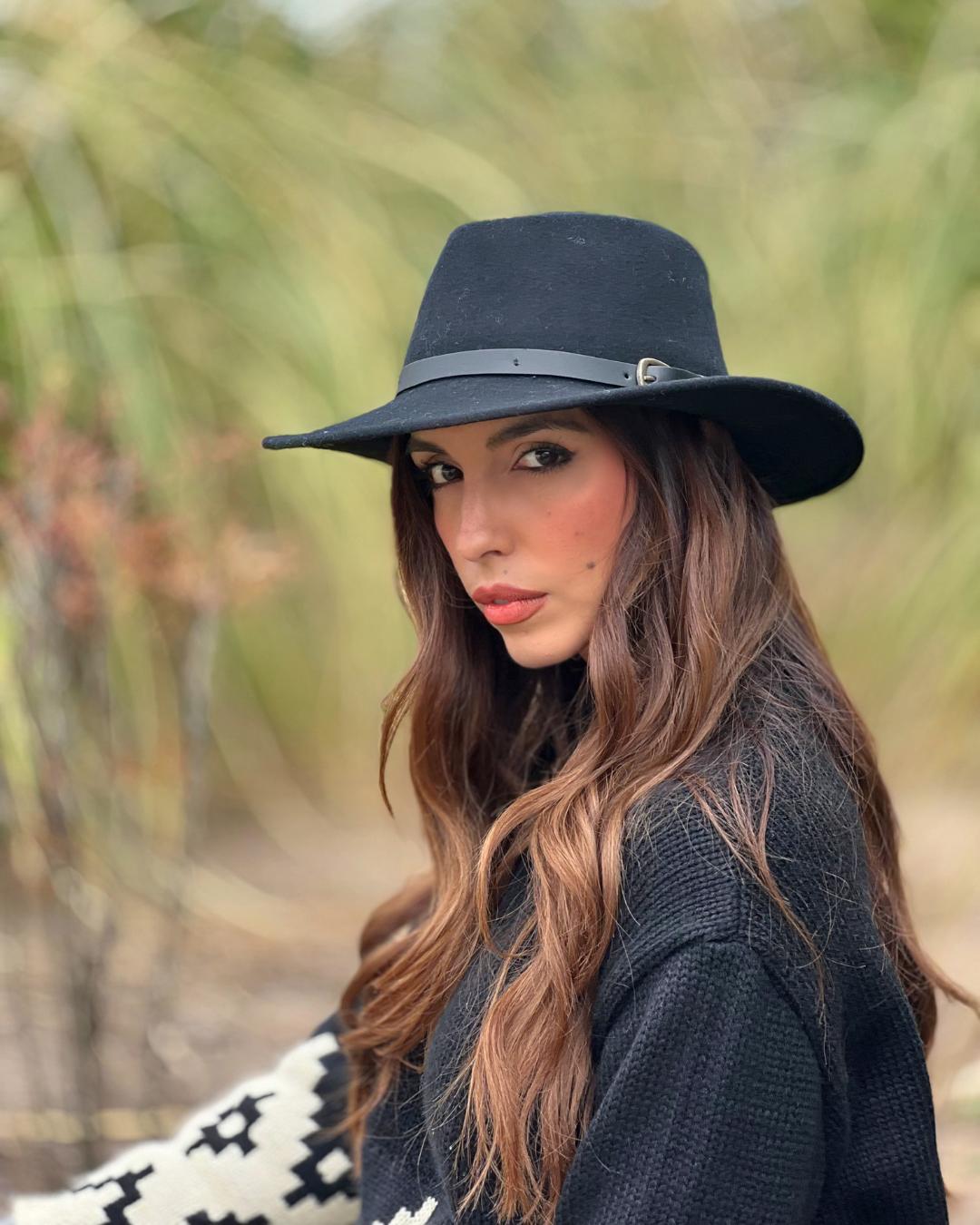 Sombrero Indiana Lana | Negro - Calafate Austral