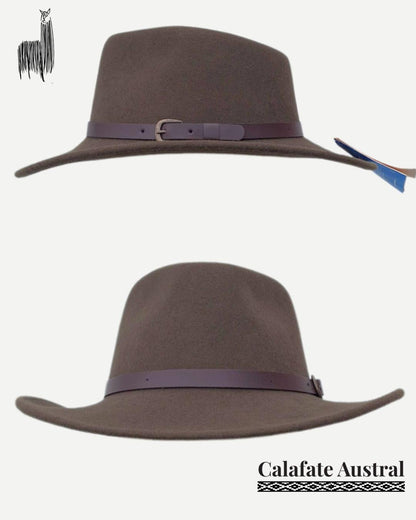 Sombrero Indiana Lana | Verde Oliva - Calafate Austral