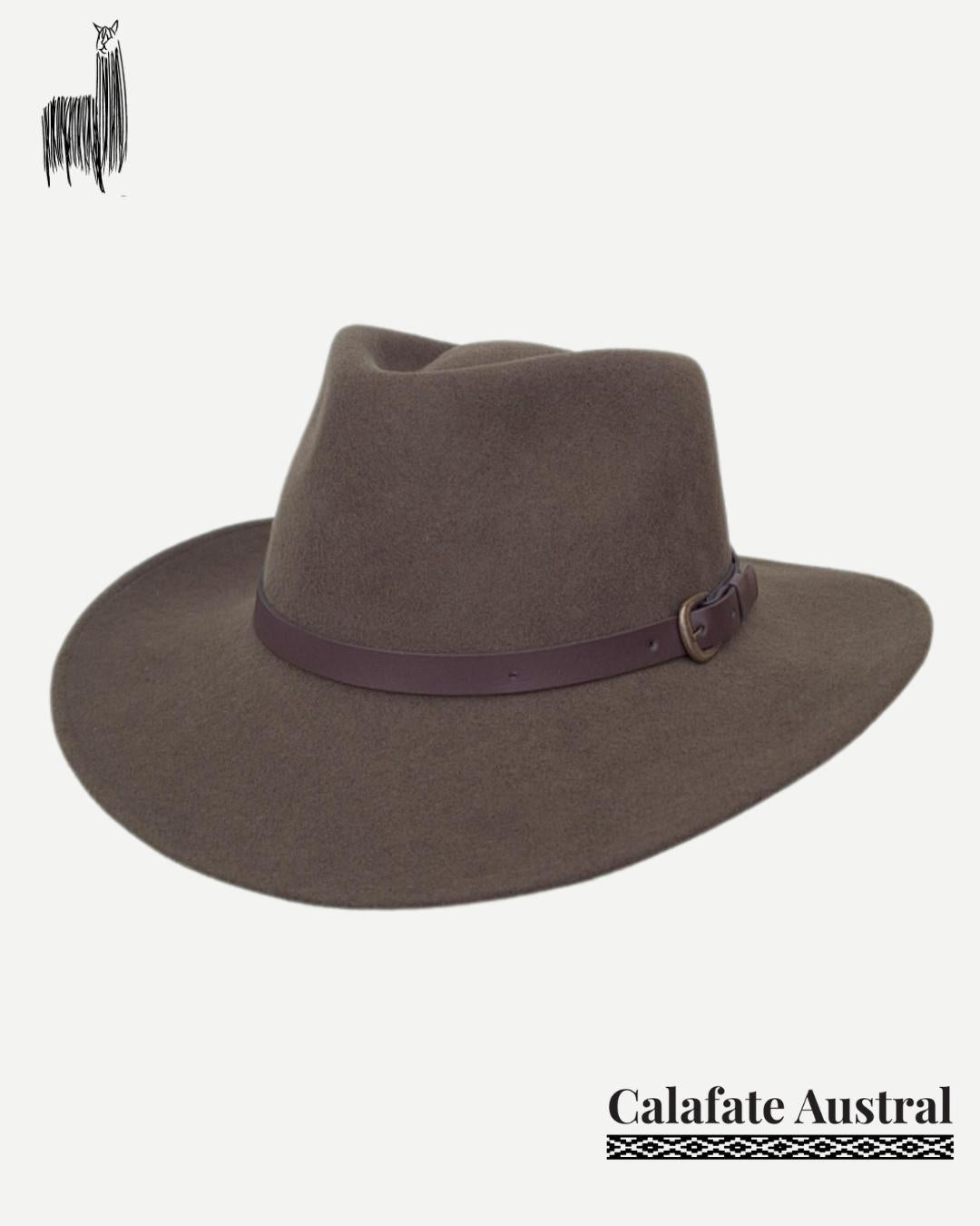 Sombrero Indiana Lana | Verde Oliva - Calafate Austral