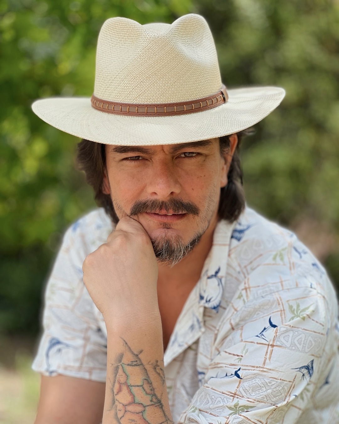 Sombrero Indiana | Paja Toquilla - Calafate Austral