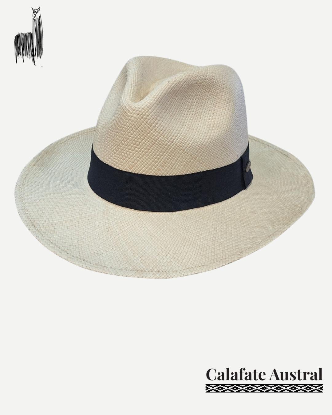 Sombrero Panamá Clásico | Paja Toquilla - Calafate Austral