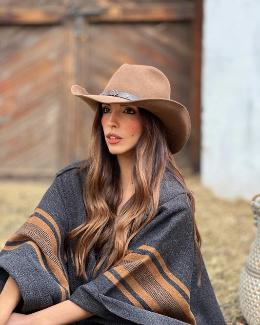 Sombrero Rustler Lana | Café - Calafate Austral